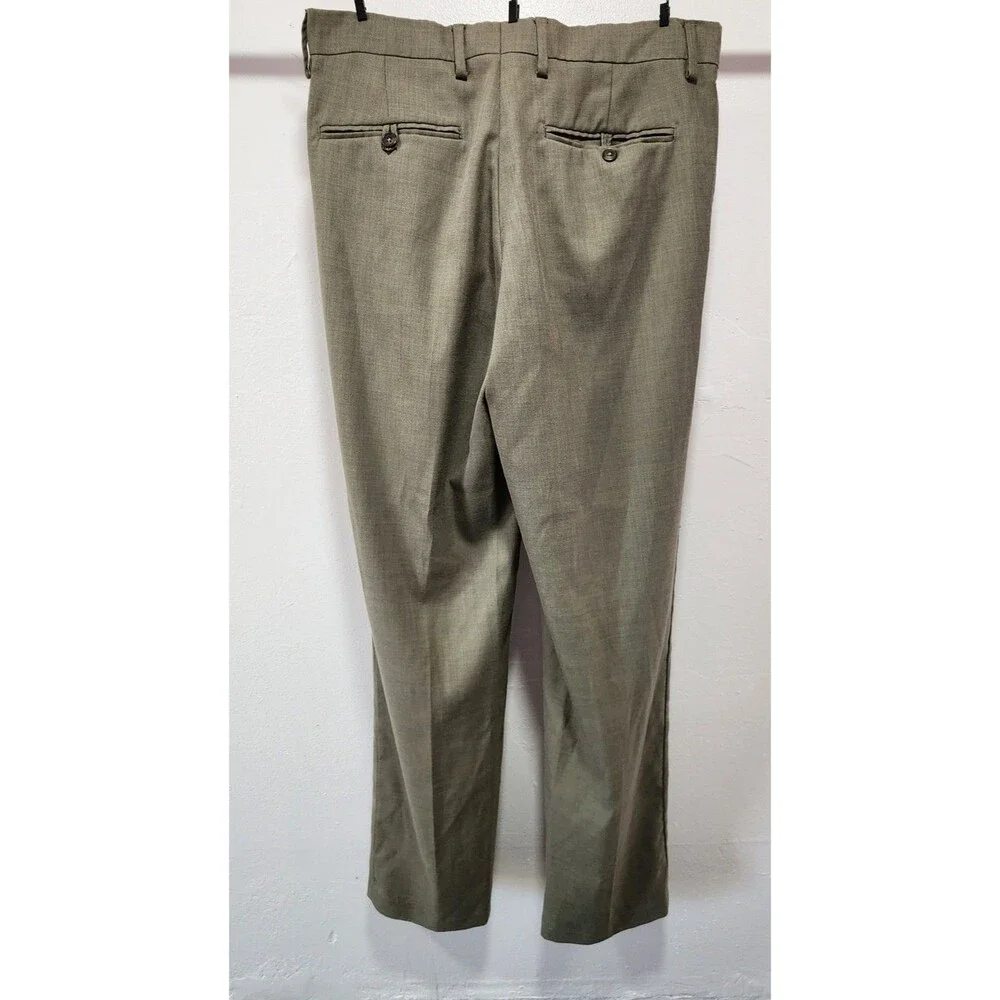 Van Husen Studio Polished Dress Slacks Mens 32/34 Office Career Business Casual